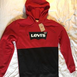 Levi’s red and black hoodie